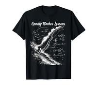 Gravity Teaches Lessons Cosmic Biker Adventure T-Shirt