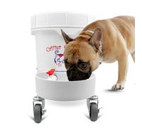 Gravity Water Bowl for Cats: Dogs & all Pets 3.5 Gallon. Top Fill Automatic Water Dispenser for Cat, Quiet, No BPA & Made in USA. Auto Water Dog Bowl for Daycares, Multi Pet Homes and Busy Parents