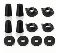 Gravity Water Filter Replacement Parts Kit - 4 Plastic Wing Nuts, 4 Food-Grade Silicone Washers & 4 Silicone Plugs - Compatible with Berkey® BB9 Systems (Travel, Big, Royal, Imperial, Crown Models)