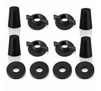 Gravity Water Filter Replacement Parts Kit - 4 Plastic Wing Nuts, 4 Food-Grade Silicone Washers & 4 Silicone Plugs - Compatible with Berkey® BB9 Systems (Travel, Big, Royal, Imperial, Crown Models)