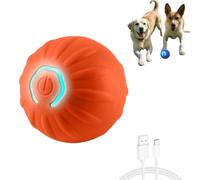 GravityBounce Ball,Shaky Ball Toy for Dog,Automatic Rolling Bouncing Balls Interactive Dogs Toys,Smart Jumping Balls,Teeth Grinding, Boredom Relief, for All Dogs Indoor/Outdoor (Orange B)