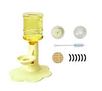 Gravitys Cat Water Dispenser Stand Spill-proof Pet Water Bowl Base | Automatic Refill Elevated Bowl,Anti-Tip Suction Base With 650 Ml Bottles Filter-Free No Electricity Pet Waterer For Car