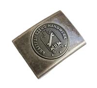 GravurManufakturBerlin Coupling buckle motor vehicle craft guild sign master, master student, journeyman, apprentice, old master coupling lock, vintage, Für 45 mm breite Koppelgürtel