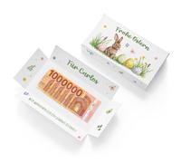 GRAVURZEILE - Gift Packaging - Easter - Your First Million - Personalised with Name and Desired Text - Personal Gift Box as Money Gift for Boys and Girls - 22.5 x 12 x 5.5 cm