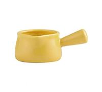 Gravy Boat Ceramic Saucepan Milk Jug Cookware Kitchen Cookware Pot Jam Bowl Milk Cup with Handle Sugar Bowls Salad Dressing Gravy Boat (Color : Yellow)
