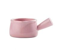 Gravy Boat Ceramic Saucepan Milk Jug Cookware Kitchen Cookware Pot Jam Bowl Milk Cup with Handle Sugar Bowls Salad Dressing Gravy Boat (Color : Pink)