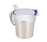 Gravy Boat, Double Insulated Gravy Boat Gravy with Lid Stainless Steel Sauce Jug Warmer Thermal Sauce Pot for Home Kitchen Restaurant(750ml)