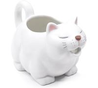 Gravy Boat Porcelain, Cute Cat Gravy Boat with Handle for Salad Dressing, Sauce, Cream and Milk (700 ml)