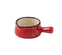 Gravy Boat Simple Small Milk Cup with Handle Household Ceramic Pointed Small Milk Jug Coffee Pour Milk Cup Mini Milk Jug Suitable for Fruit Honey Seasoning Snacks Gravy Sauce Boat(Red)