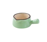 Gravy Boat Simple Small Milk Cup with Handle Household Ceramic Pointed Small Milk Jug Coffee Pour Milk Cup Mini Milk Jug Suitable for Fruit Honey Seasoning Snacks Gravy Sauce Boat(Green)