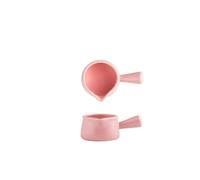 Gravy Boat Small Milk Cup Coffee Utensil With Handle Ceramic Household Sauce Dish Gravy Boat Gravy Jug(Pink)