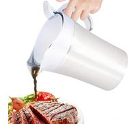 Gravy Boat,Stainless Steel Gravy Boat,Double Sauce Jug with Lid Keeps Food Warm,Thermos Jug Insulated Gravy Jugs for Gravy,Custard,Cream,Sauce,Dishwasher Safe, Dinner Party (750ml)