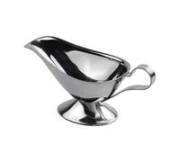 Gravy Boat - Stainless Steel Seasoning Cup, 10oz Handle Pitcher, Metal Serving Dish, Creamer Pouring Container | Ideal for Home Kitchen Dining Salad Dressings Holiday Meals Parties Buffet Events Use