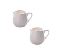 Gravy Boat Two Classic Pure White Ceramic Creamer with Handles and a Small Coffee Pot