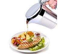 Gravy Boat with Lid,750ML/26.3 OZ Insulated Gravy Jug with Lid Double Wall Insulated,Stainless Steel Boat Sauce Pot Serving Jug for Custard, Cream, Sauce
