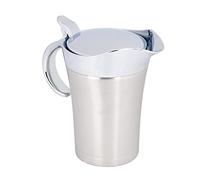Gravy Boats, 304 Stainless Steel Gravy Boats with Hinged Lid, Double Insulated Sauce Jug, 450/750ml Dishwasher Safe(Large 750ml)