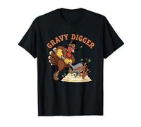 Gravy Digger Funny Thanksgiving Turkey Pun Holiday Feast T-Shirt