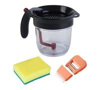 Gravy Fat Separator - 400ml Fat Strainer | Soup Oil Separator, Acrylic Jug with Measurement Markings for Ease of Use, for Housewife Adults Postpartum Meal Housewarming