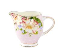 Gravy Jug Ceramic Milk Pitcher with Handle and Drip Spout Home Coffee Utensil Multi-Use Sauce Pot Gravy Boat Sauce Boat(Pink)