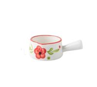 Gravy Jug Mini Milk Pitcher with Handle Household Ceramic Pointed Mouth Sauce Pot Coffee Creamer Container Sauce Boat(White)