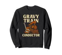 Gravy Train Conductor - Funny Foodie Thanksgiving Railroad Sweatshirt