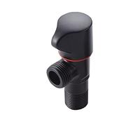 GRAWIT Angle Stop Valve 1/2 Inch x 1/2 Inch, Angle Stop Valve Brass, Faucet Valves for Bathroom Sink, Toilet Water Valve Black,For Toilet,black A (Color : Black B) beautiful scenery