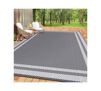 (Gray., 180*270cm) Outdoor Carpet and 4 Ground Nails, Waterproof Double-sided Carpet Suitable for Terraces, Rv Camping and Outdoor Areas, Decks, Balconies