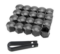 (Gray, 19MM) 20pcs Car Wheel Nut Caps With Remover Tool Anti-rust Auto Hub Screw Cover Suitable For All Kinds Of Cars