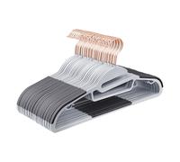 Gray 30-Pack Plastic Coat Hangers