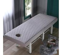 Gray,60x180cm/1.9x5.9ft,Massage Bed Cover with Face Hole,Reusable Stretchy Massage Table Sheets Washable Beauty Bed Cover Spa Massage Fitted Sheet Cover Protective Cover
