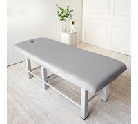 Gray,70x190cm/2.2x6.2ft,Beauty Massage Bed Cover,Massage Table Cover with Face Hole,Massage Couch Cover Elastic Massage Bed Sheets Beauty Salons SPA Massage Table Sheets