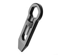 Gray Adjustable Wrench Tool 53mm Smooth Edge | for durable metal alloy, rust resistant, wear for proof, gray finish, compact 53x18x4mm