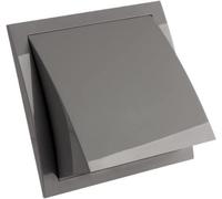Gray Air Vent Grille With Gravity Flap 190X190mm / 125mm