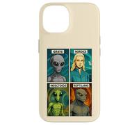 Gray Alien, Nordic, Insectoid, Reptilian - 4 Alien Species Case for iPhone 14