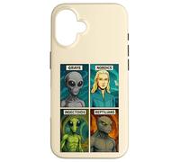 Gray Alien, Nordic, Insectoid, Reptilian - 4 Alien Species Case for iPhone 16