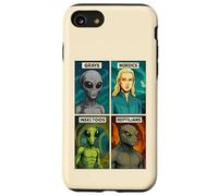 Gray Alien, Nordic, Insectoid, Reptilian - 4 Alien Species Case for iPhone SE (2020) / 7/8