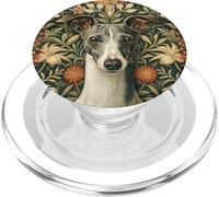 Gray and White Italian Greyhound Elegant Victorian PopSockets PopGrip for MagSafe