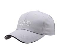 (gray) Audi Baseball Cap Embroidery Motorsport Racing Sport Cotton Adjustable Hat