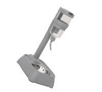 Gray Automatic Pet Drinking Fountain And Feeder Bowl With Height Adjustable For Dogs And Cats Adjustable Pet Bowl