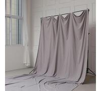 Gray Backdrop Background for Photography, High Density Polyester Fabric Photo Backdrop Curtain Screen Collapsible Seamless for Studio Photo Video Shooting Photoshoot Portraits Party Video Studio Film(