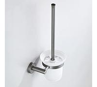 Gray Bathroom Accessories Set Brass Toilet Brush Holder WC Roll Paper Towel Shelf Rail Shower Soap Dish Wall Hook Hairdryer Rack,Single Towel Bar LWX
