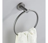 Gray Bathroom Accessories Set Brass Toilet Brush Holder WC Roll Paper Towel Shelf Rail Shower Soap Dish Wall Hook Hairdryer Rack,Single Towel Bar LWX