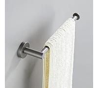 Gray Bathroom Accessories Set Brass Toilet Brush Holder WC Roll Paper Towel Shelf Rail Shower Soap Dish Wall Hook Hairdryer Rack,Single Towel Bar LWX