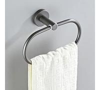 Gray Bathroom Accessories Set Brass Toilet Brush Holder WC Roll Paper Towel Shelf Rail Shower Soap Dish Wall Hook Hairdryer Rack,Single Towel Bar LWX