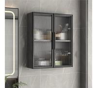 Gray Bathroom Wall Cabinet with s Double Doors, Space-Saving Over-the-Toilet Sto nizer, Mcine Cabinet, 50x14x60cm, Modern Home Decor Solut.