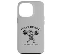 Gray Beard Muscle Club Weightlifting Goat Classic Design Case for iPhone 13 Pro