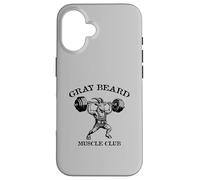 Gray Beard Muscle Club Weightlifting Goat Classic Design Case for iPhone 16
