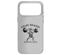 Gray Beard Muscle Club Weightlifting Goat Classic Design Case for iPhone 17 Pro Max