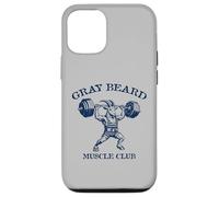 Gray Beard Muscle Club Weightlifting Goat Classic DesignBear Case for iPhone 12/12 Pro
