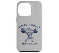 Gray Beard Muscle Club Weightlifting Goat Classic DesignBear Case for iPhone 13 Pro